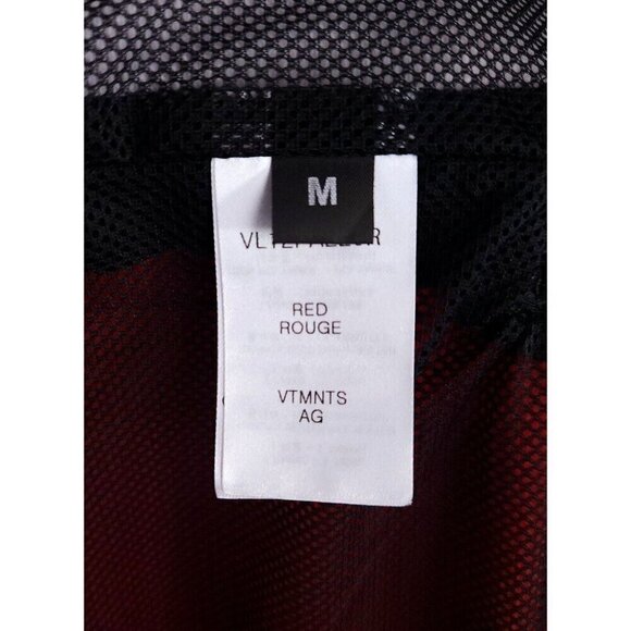 VTNMTS Vetements Tearaway Snap Jersey Track Pants Size M Mens Red - Picture 13 of 16